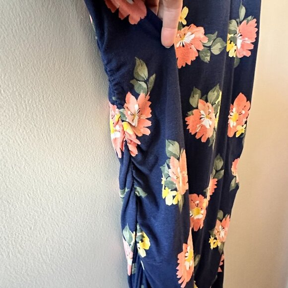 Women's Maternity L Isabel Ingrid & Isabel Short Sleeve T-Shirt Dress Floral - Picture 4 of 7